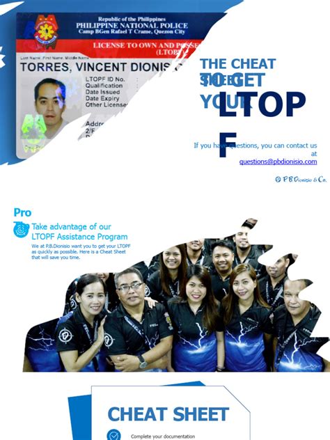 The Cheat Sheet To Get Your LTOPF .